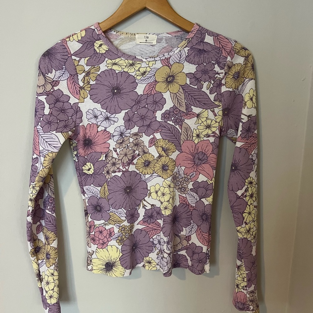 T.LA ribbed long sleeve shirt